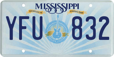 MS license plate YFU832