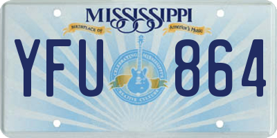 MS license plate YFU864