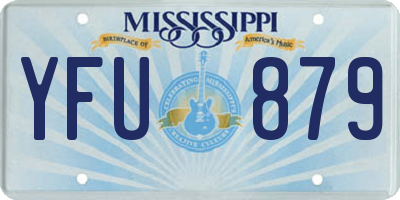MS license plate YFU879