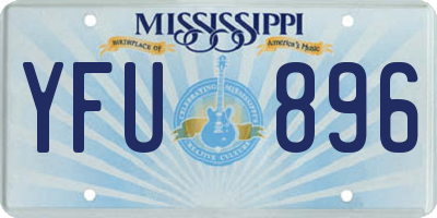 MS license plate YFU896