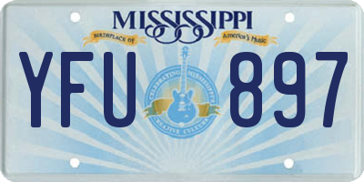 MS license plate YFU897