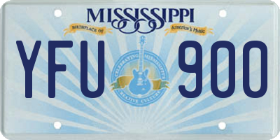 MS license plate YFU900