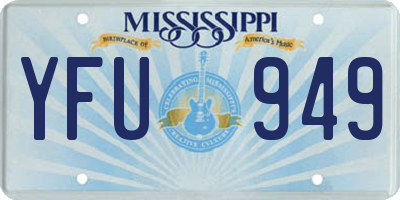 MS license plate YFU949