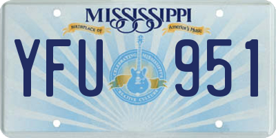 MS license plate YFU951