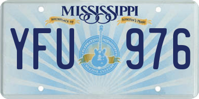 MS license plate YFU976