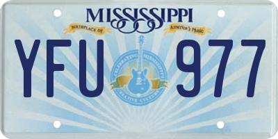 MS license plate YFU977