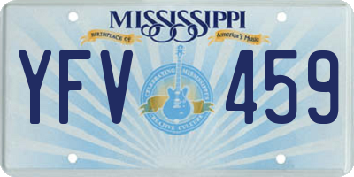 MS license plate YFV459
