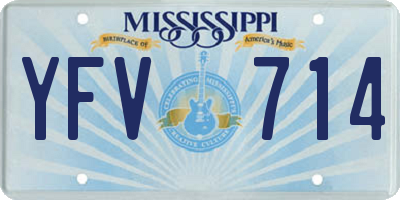 MS license plate YFV714