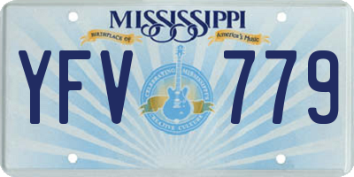 MS license plate YFV779