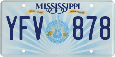MS license plate YFV878
