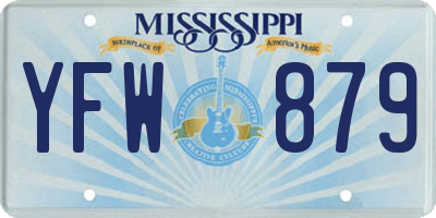MS license plate YFW879