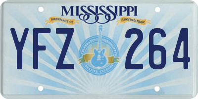 MS license plate YFZ264