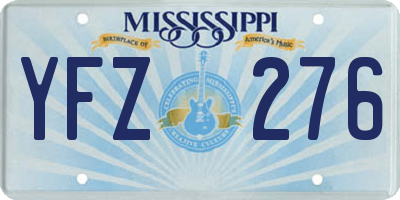 MS license plate YFZ276