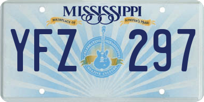 MS license plate YFZ297