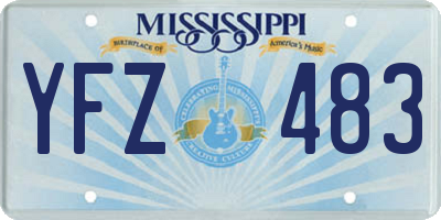 MS license plate YFZ483