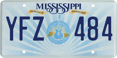 MS license plate YFZ484