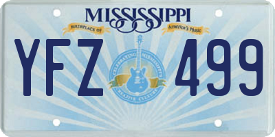 MS license plate YFZ499