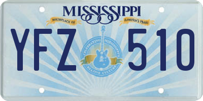 MS license plate YFZ510
