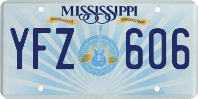 MS license plate YFZ606