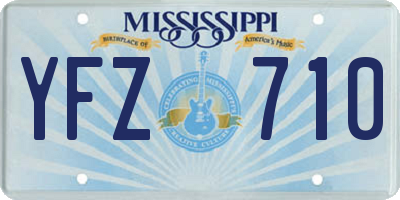 MS license plate YFZ710