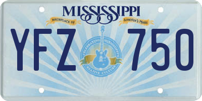 MS license plate YFZ750