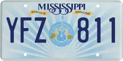 MS license plate YFZ811