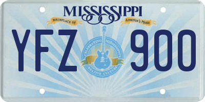 MS license plate YFZ900