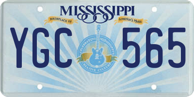 MS license plate YGC565