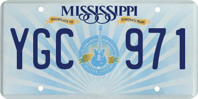 MS license plate YGC971