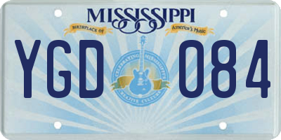 MS license plate YGD084