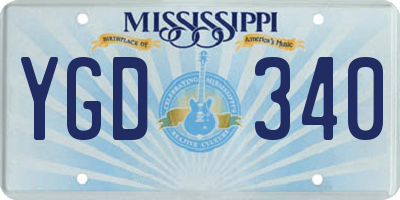MS license plate YGD340