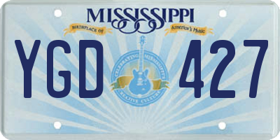 MS license plate YGD427