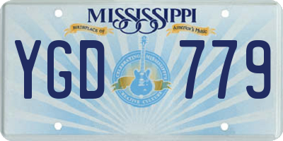 MS license plate YGD779