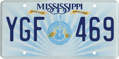 MS license plate YGF469