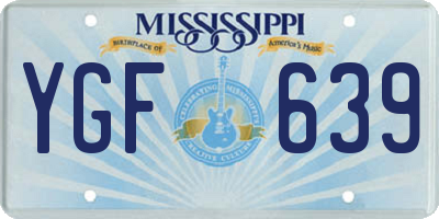 MS license plate YGF639