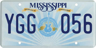 MS license plate YGG056