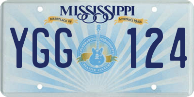 MS license plate YGG124
