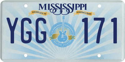 MS license plate YGG171