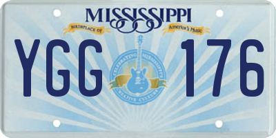 MS license plate YGG176