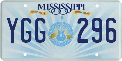 MS license plate YGG296