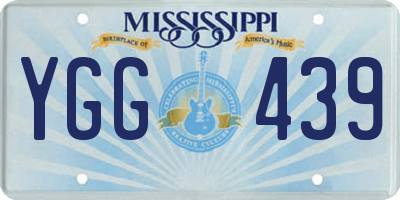MS license plate YGG439