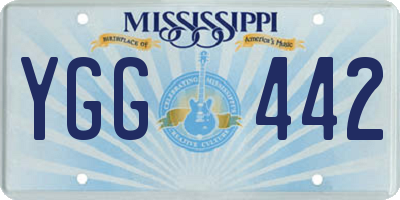 MS license plate YGG442