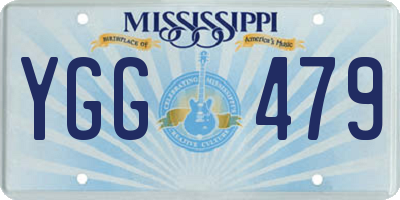 MS license plate YGG479