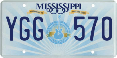 MS license plate YGG570