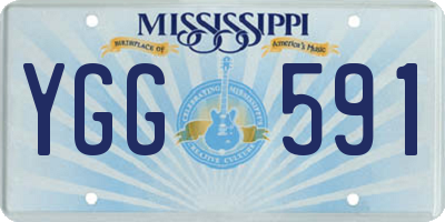 MS license plate YGG591