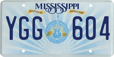 MS license plate YGG604