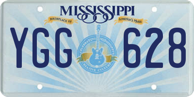 MS license plate YGG628
