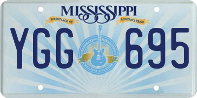 MS license plate YGG695