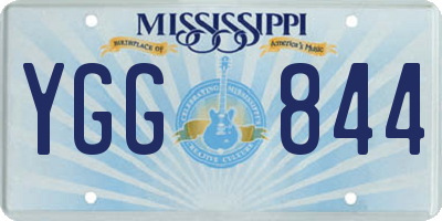 MS license plate YGG844
