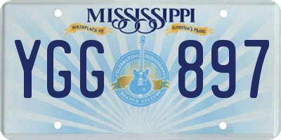 MS license plate YGG897